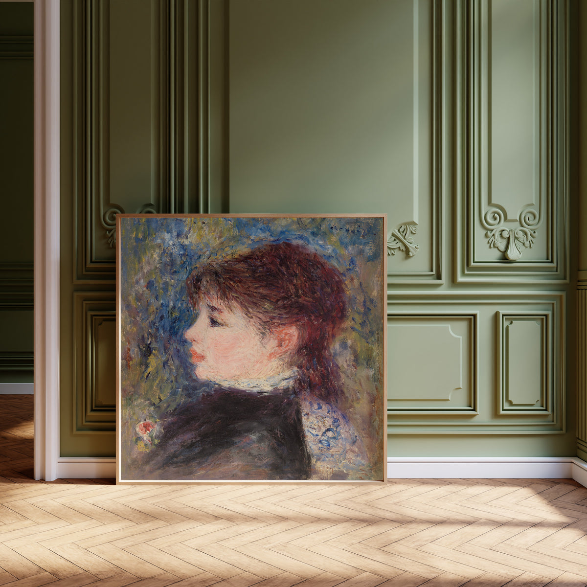 Pierre-Auguste Renoir — Young Woman with Rose | Fine Art Print