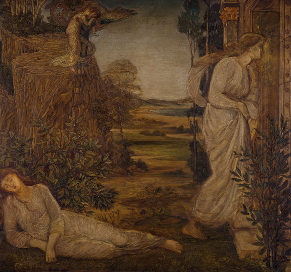 Edward Burne-Jones — Zephyrus Bearing Psyche | Pre-Raphaelite Art Print