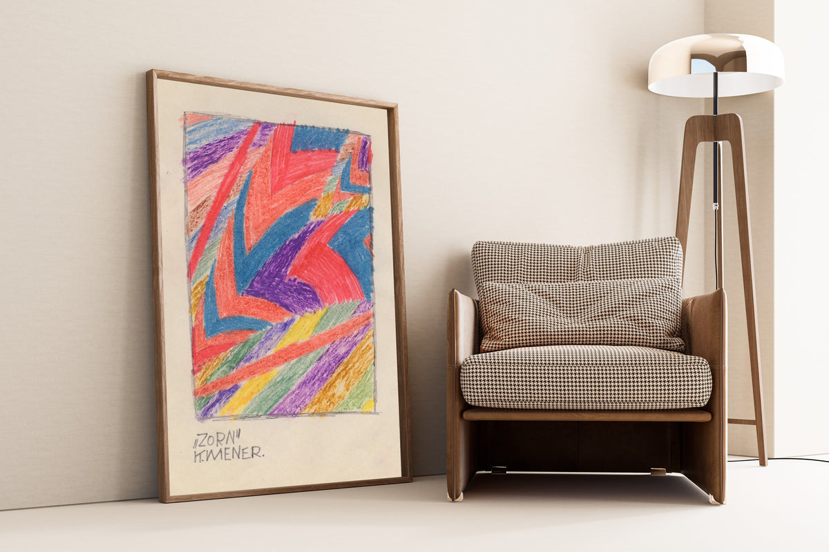 Karl Wiener — Zorn (Anger) | Abstract Art Print