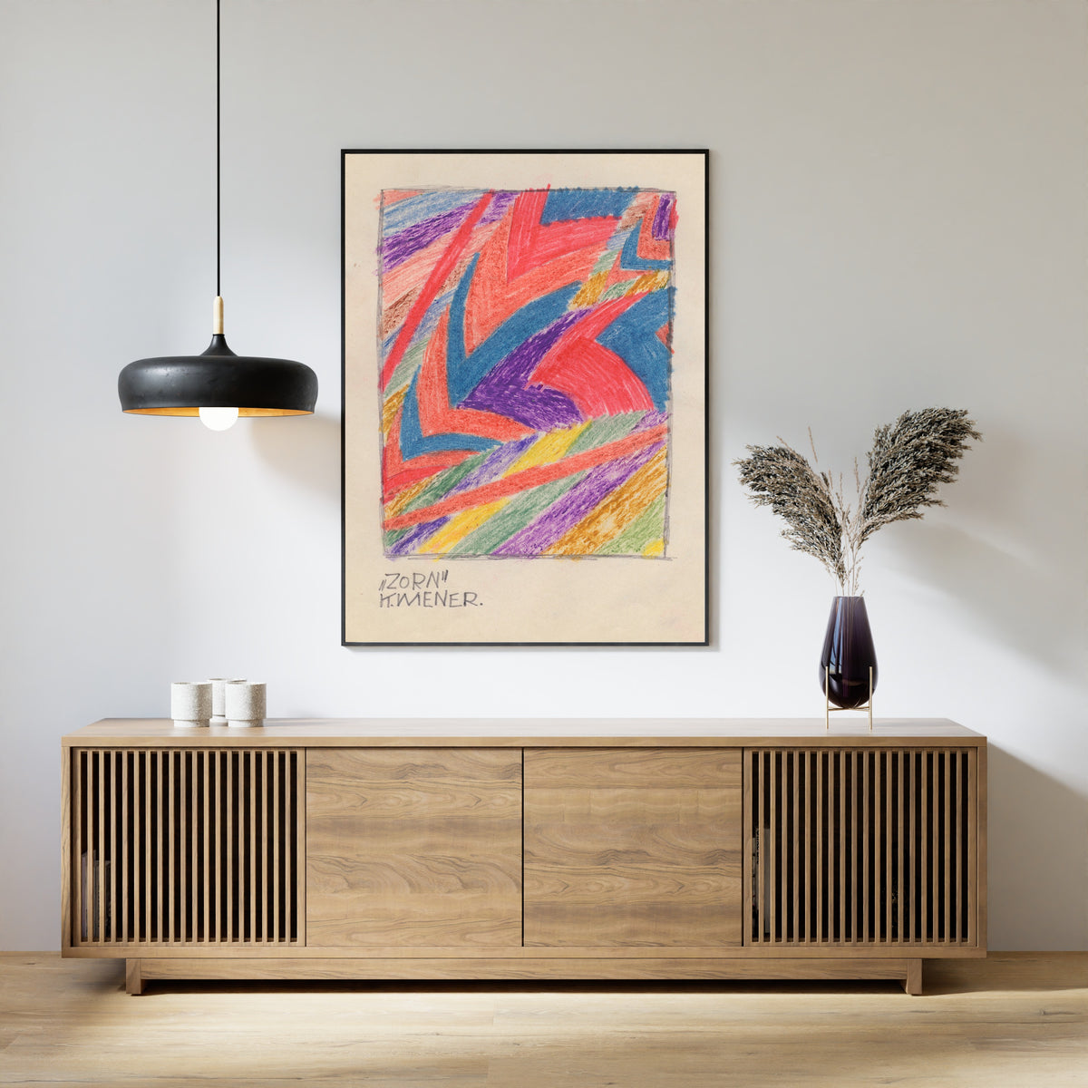 Karl Wiener — Zorn (Anger) | Abstract Art Print