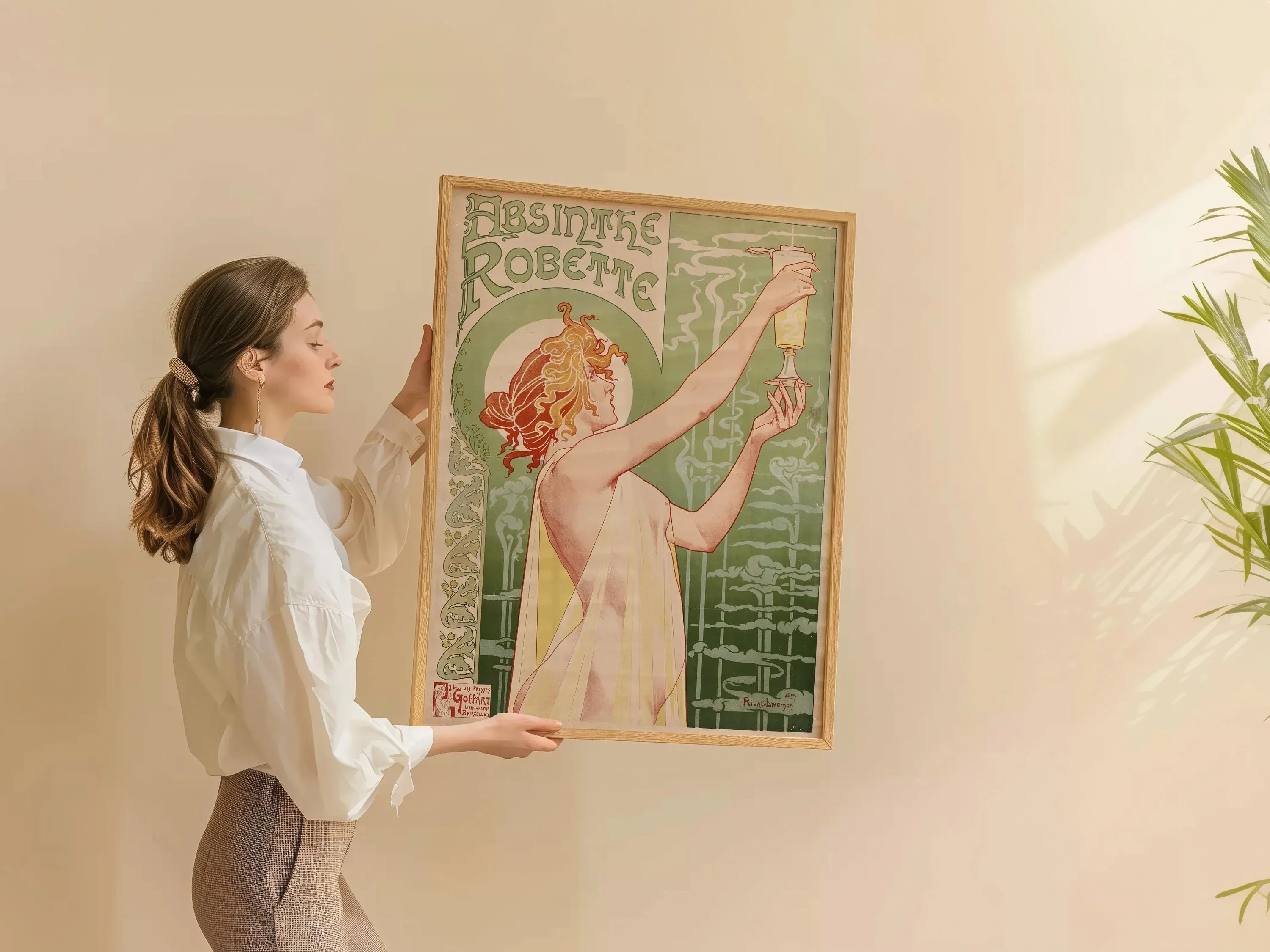 Absinthe Robette Poster: Vintage Art Nouveau Print, Henri Privat - Livemont - 9ArtPrints