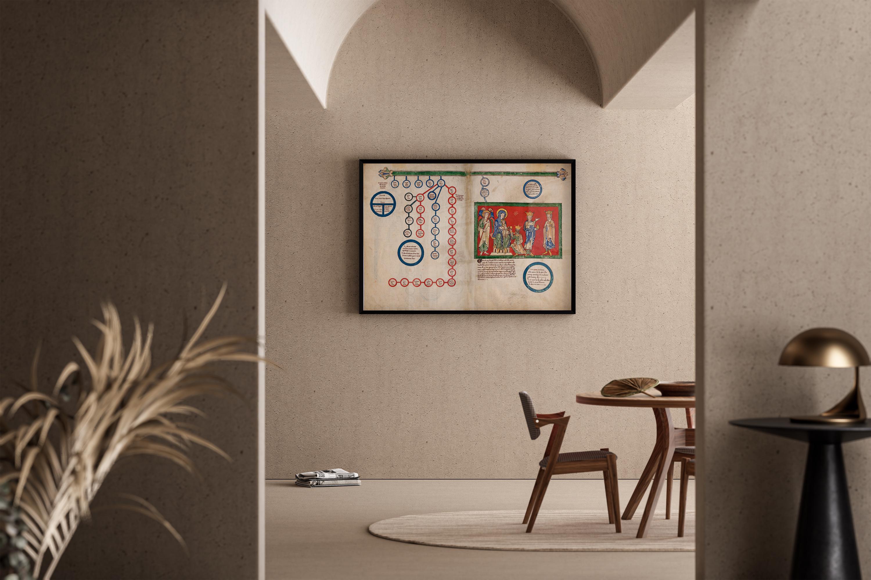 Adoration of the Magi Giclée Print: Illuminated Manuscript Art, Framed Available - 9ArtPrints