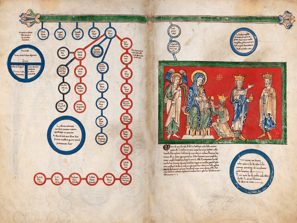 Adoration of the Magi — Illuminated Manuscript Art Print