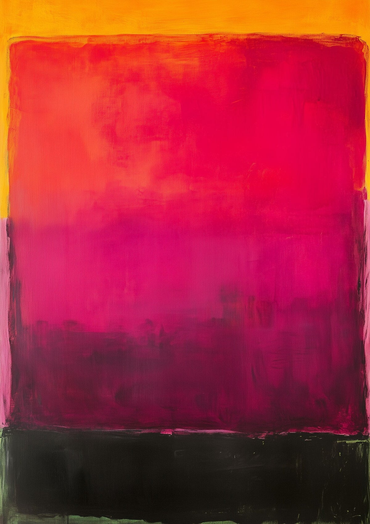 After Mark Rothko — Black and Purple (Colour Field) | Fine Art Print - 9ArtPrints