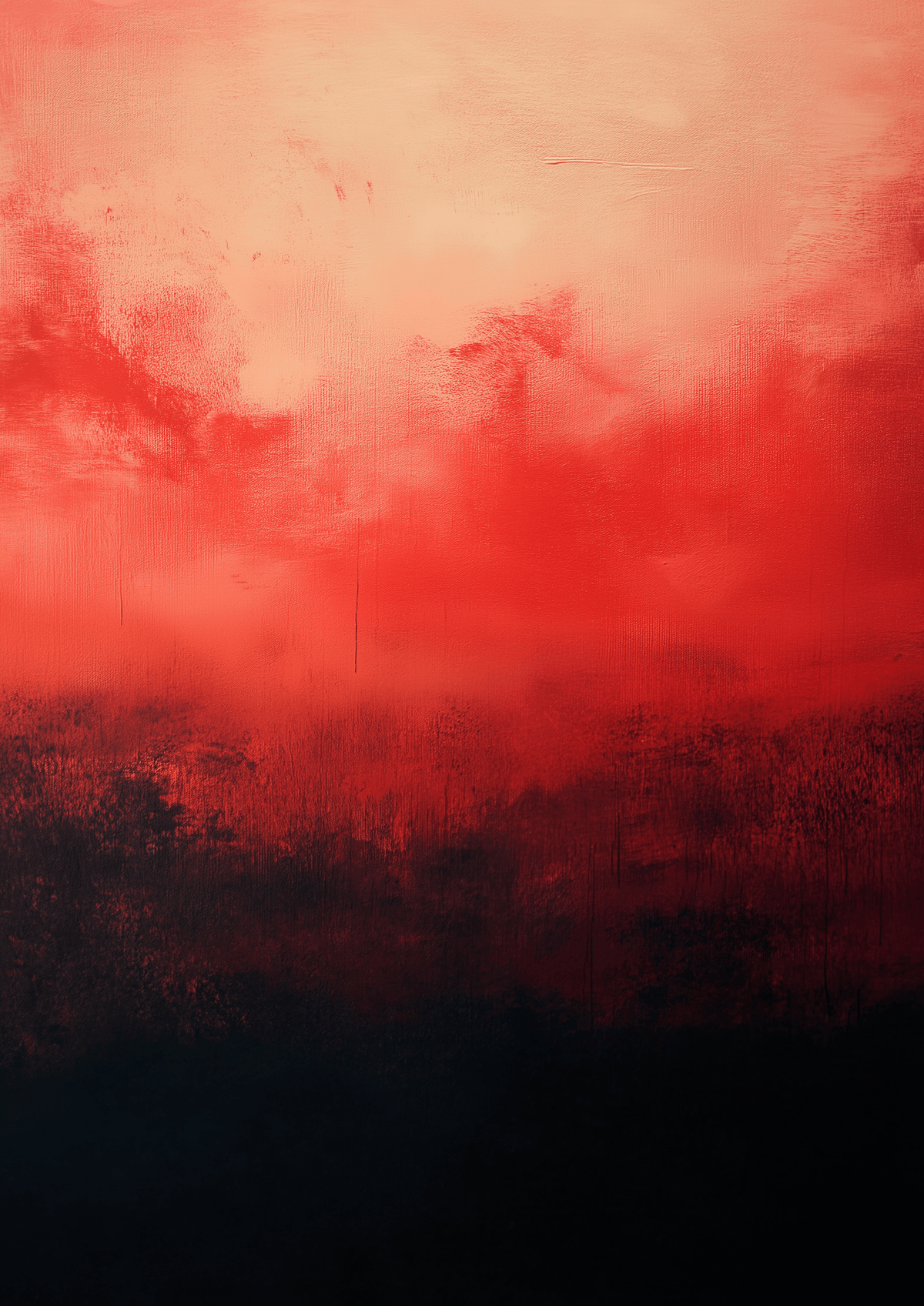 After Mark Rothko — Black and Red (Colour Field) | Fine Art Print - 9ArtPrints