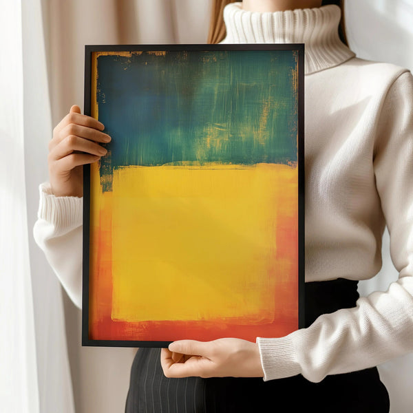After Mark Rothko — Blue, Yellow and Red (Colour Field) | Fine Art Print