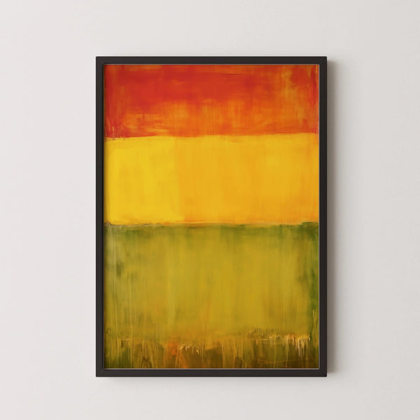 After Mark Rothko — Green, Yellow and Red (Colour Field) | Fine Art Print