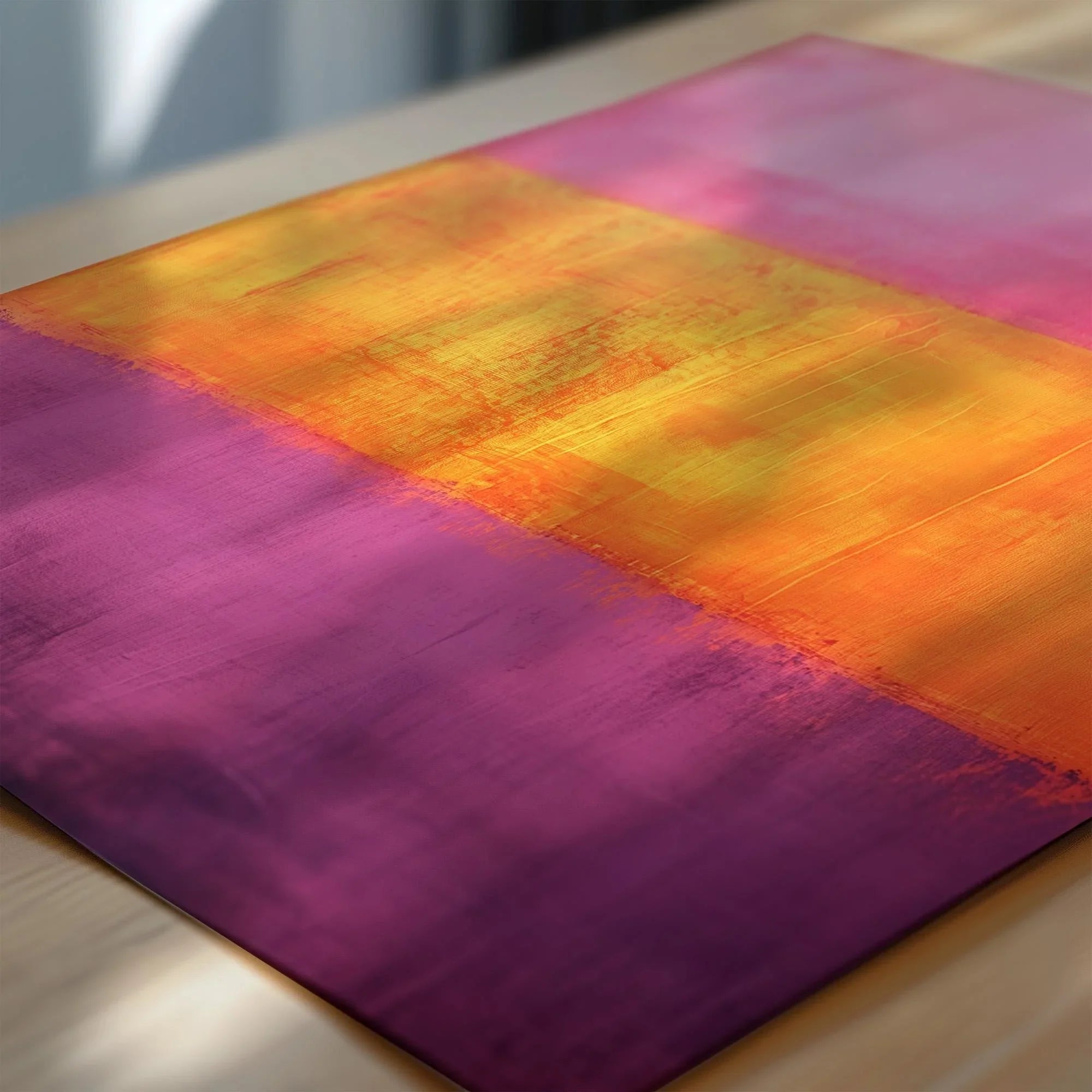 After Mark Rothko - Orange and Purple II (Colour Field: AI) | Modern Abstract Art (Available handframed or unframed) - 9ArtPrints