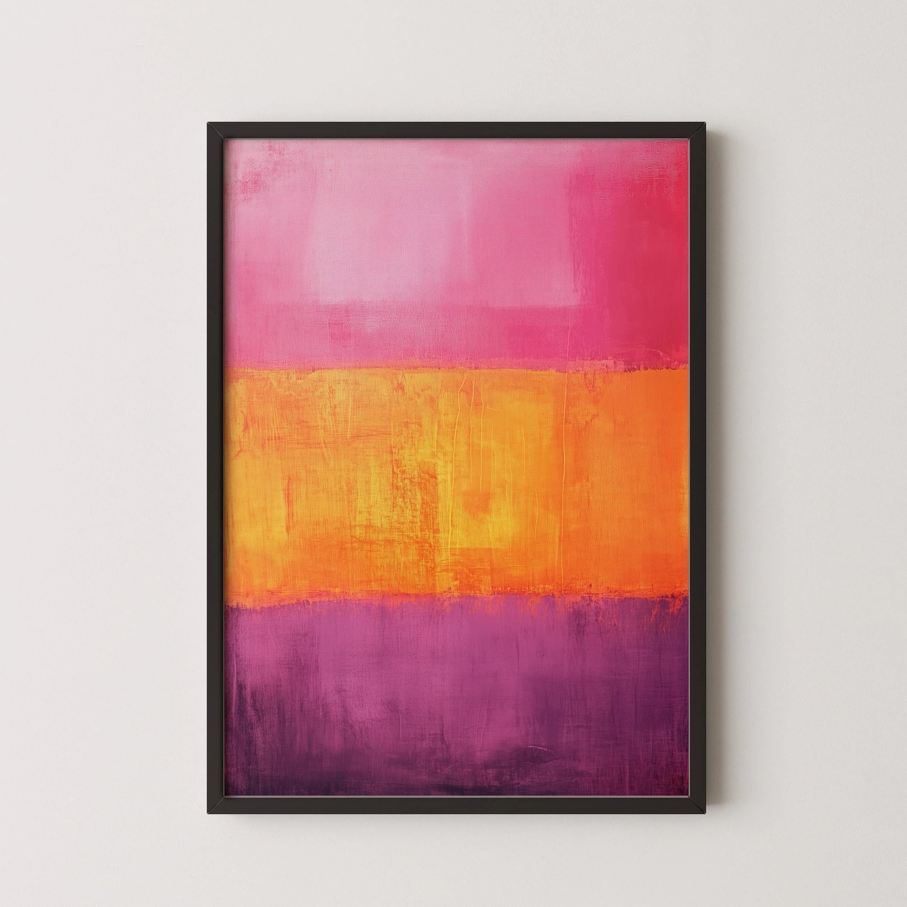 After Mark Rothko - Orange and Purple II (Colour Field: AI) | Modern Abstract Art (Available handframed or unframed) - 9ArtPrints