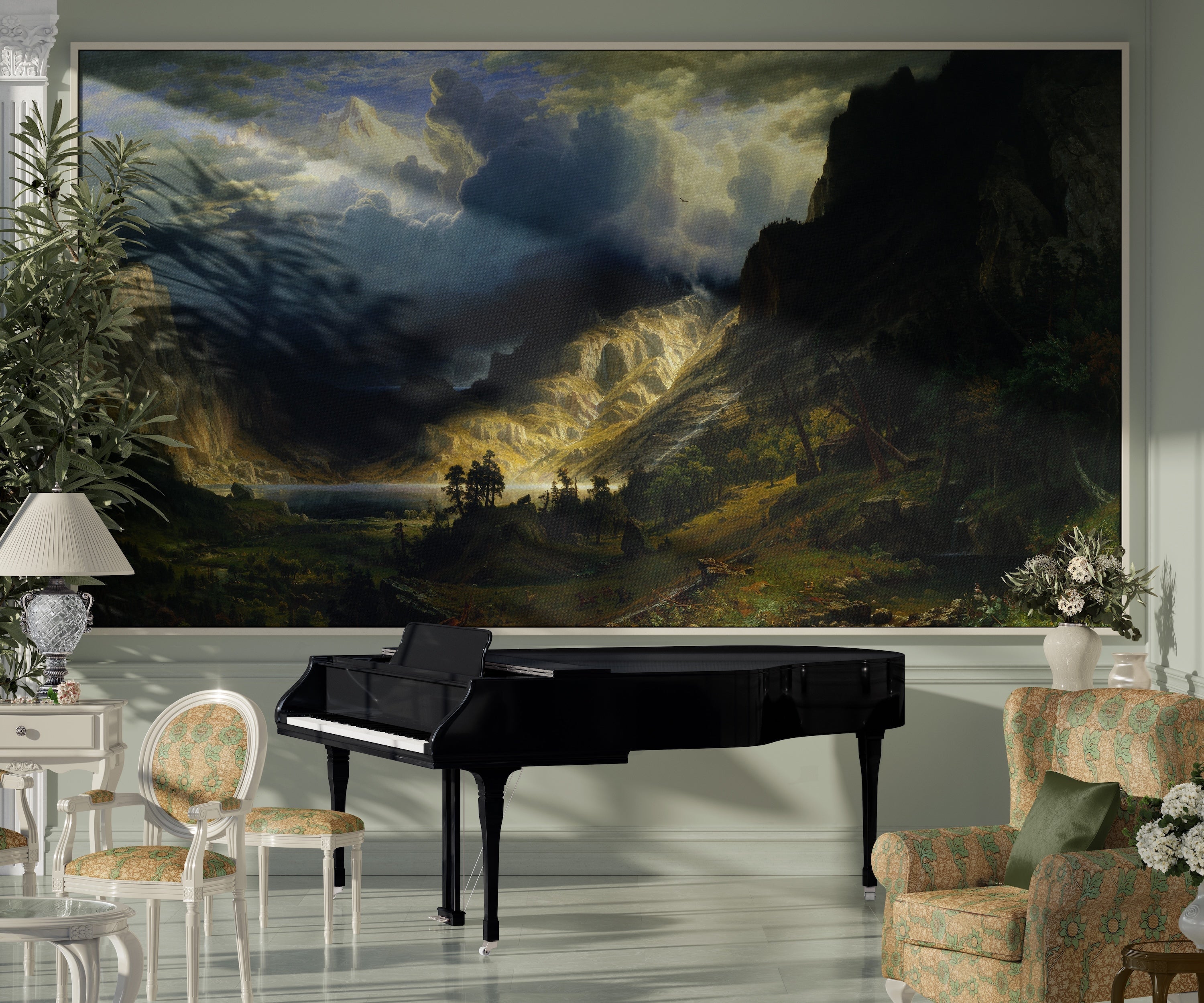 Albert Bierstadt: A Storm in the Rocky Mountains - 9ArtPrints