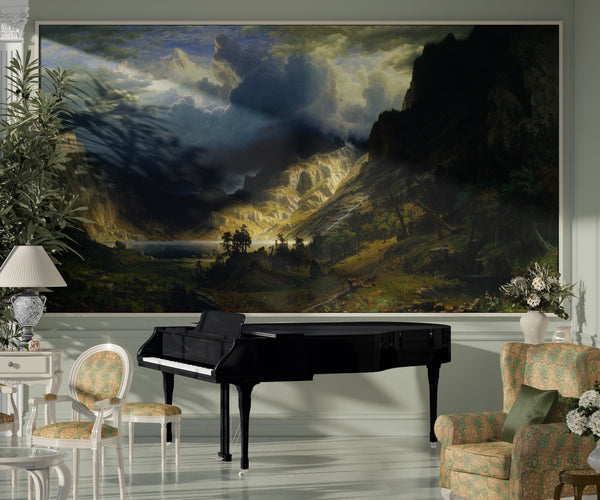 Albert Bierstadt — A Storm in the Rocky Mountains | Landscape Fine Art Print