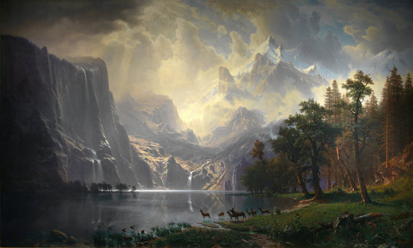 Albert Bierstadt — Among the Sierra Nevada, California | Landscape Fine Art Print