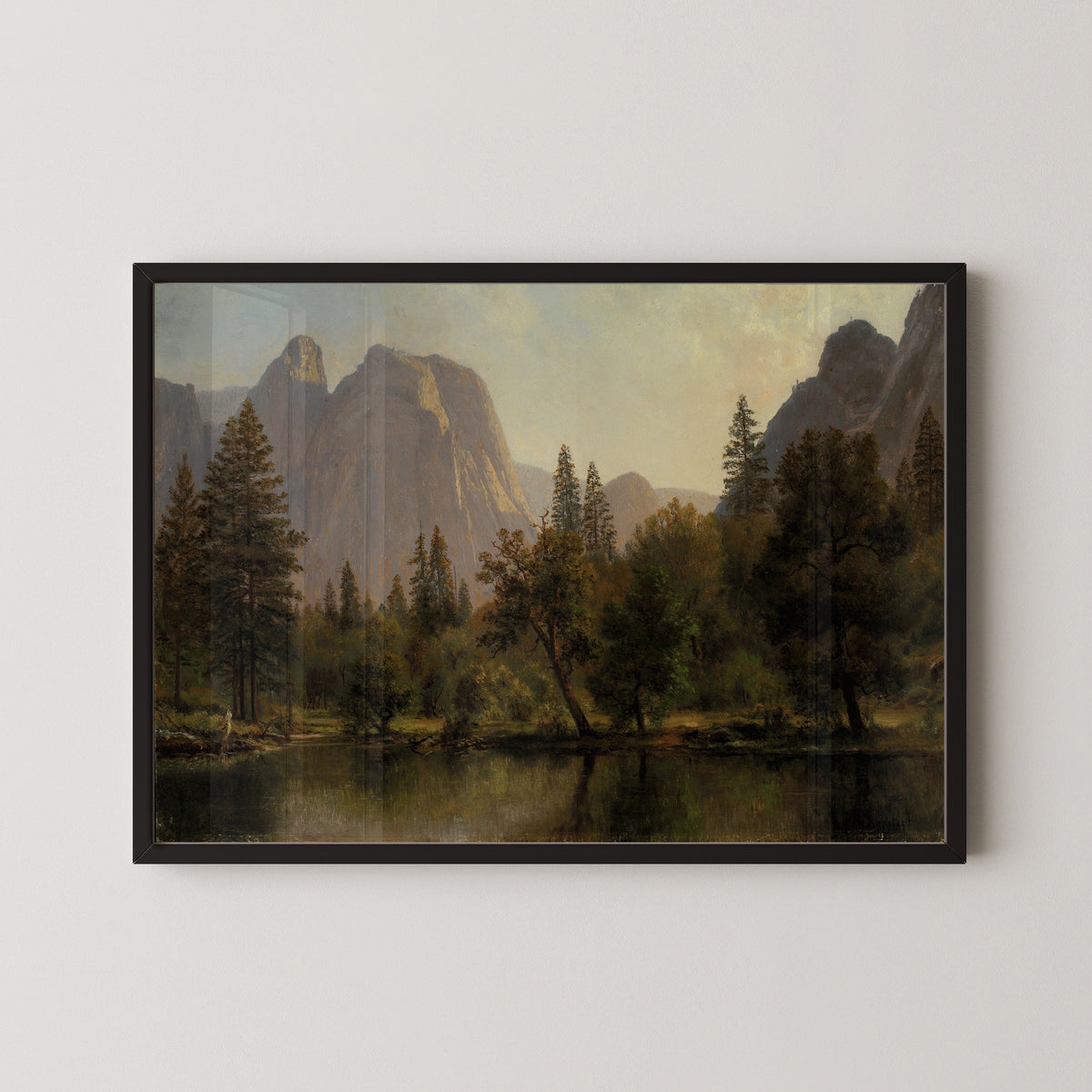 Albert Bierstadt — Cathedral Rocks, Yosemite Valley | Landscape Fine Art Print - 9ArtPrints