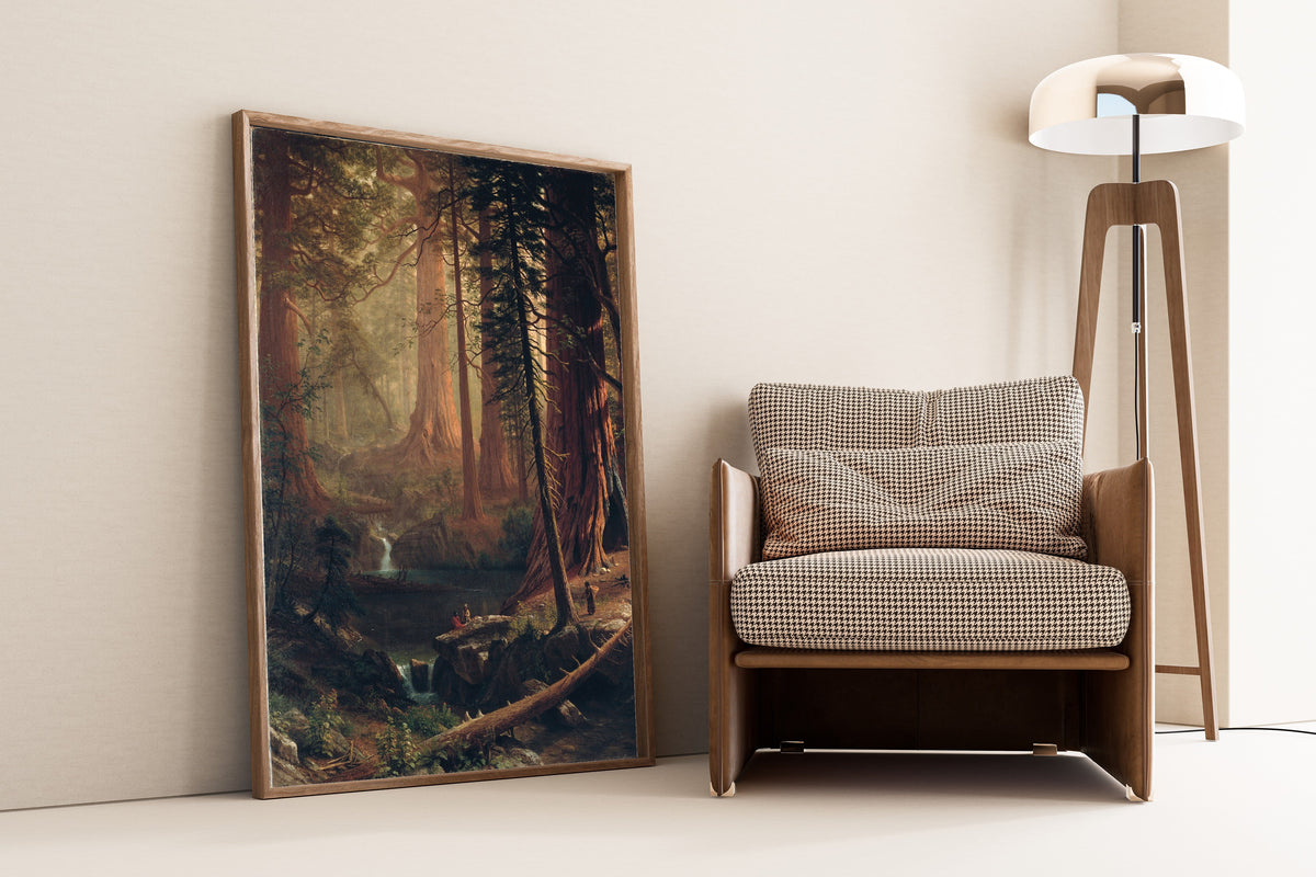 Albert Bierstadt — Giant Redwood Trees of California | Landscape Fine Art Print - 9ArtPrints