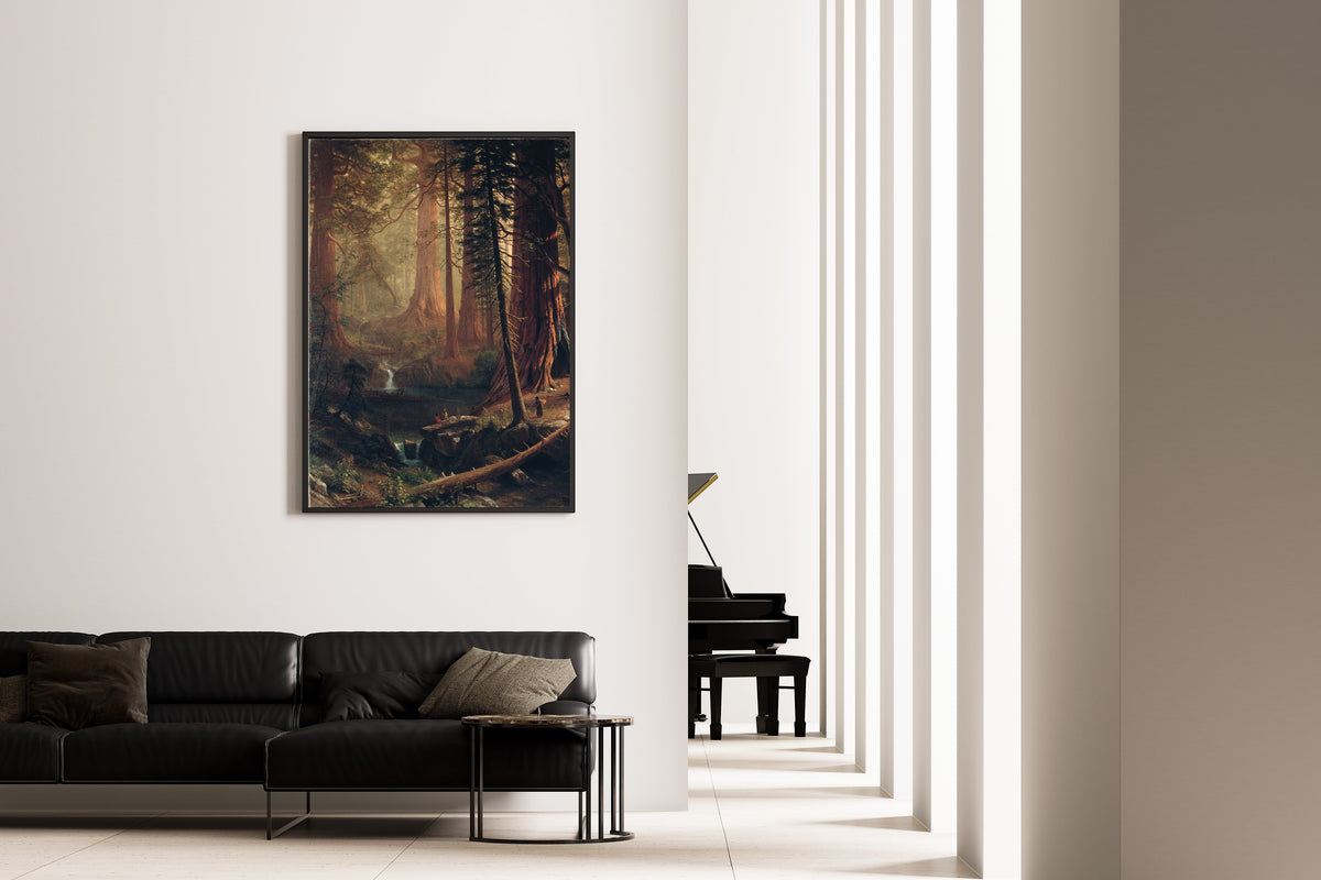 Albert Bierstadt — Giant Redwood Trees of California | Landscape Fine Art Print - 9ArtPrints