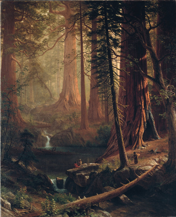 Albert Bierstadt — Giant Redwood Trees of California | Landscape Fine Art Print
