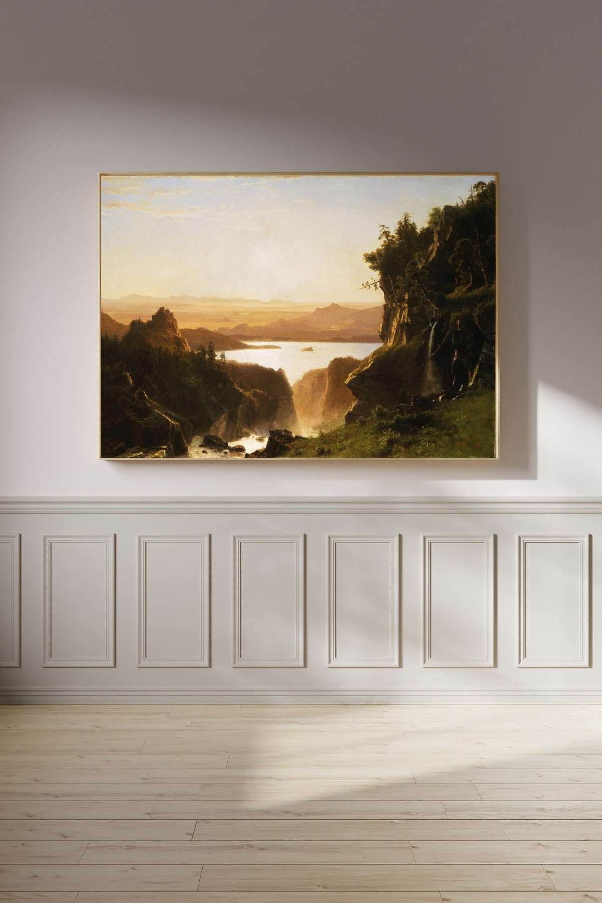 Albert Bierstadt — Island Lake | Landscape Fine Art Print - 9ArtPrints