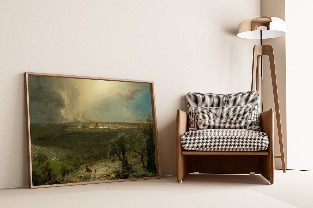 Albert Bierstadt — Jerusalem from the Mount of Olives | Landscape Fine Art Print - 9ArtPrints