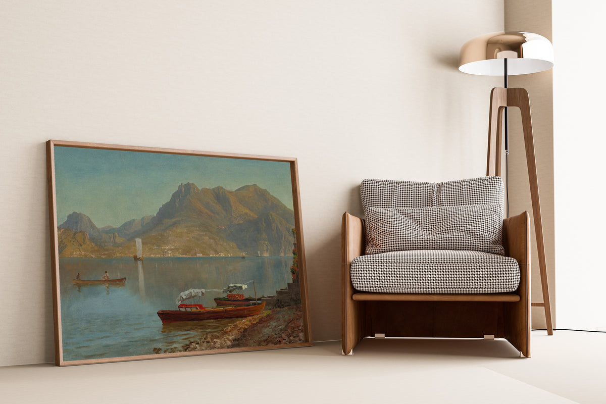 Albert Bierstadt — Lake Como | Landscape Fine Art Print - 9ArtPrints