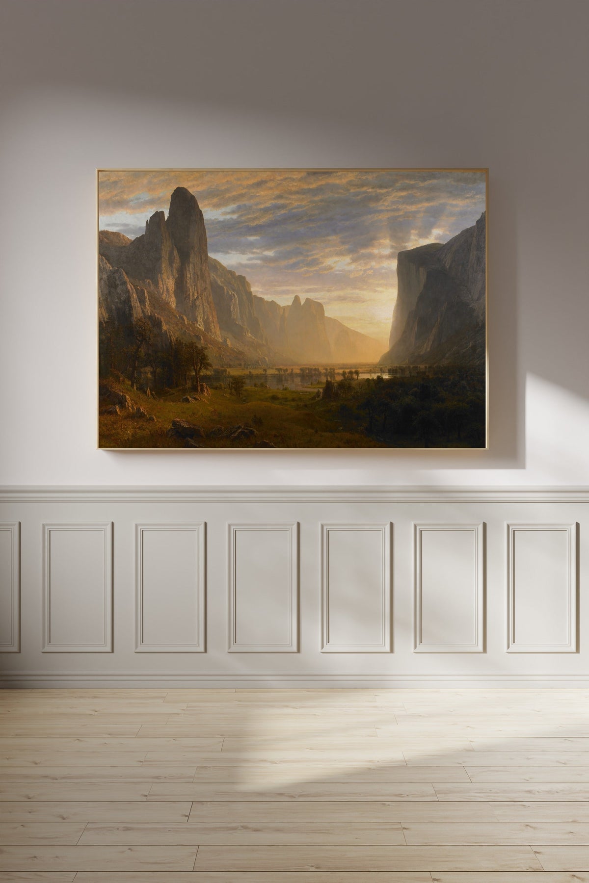 Albert Bierstadt — Looking Down Yosemite Valley | Landscape Fine Art Print - 9ArtPrints