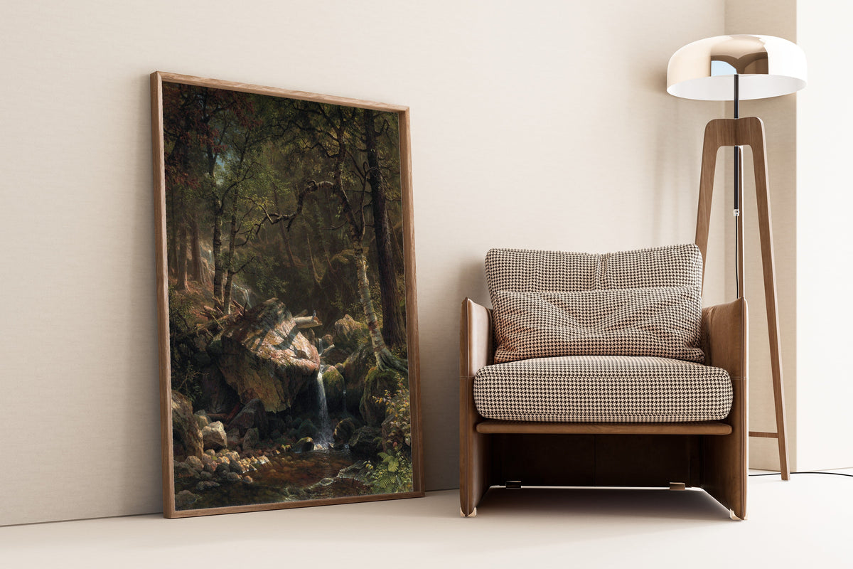 Albert Bierstadt — Mountain Brook | Landscape Fine Art Print - 9ArtPrints