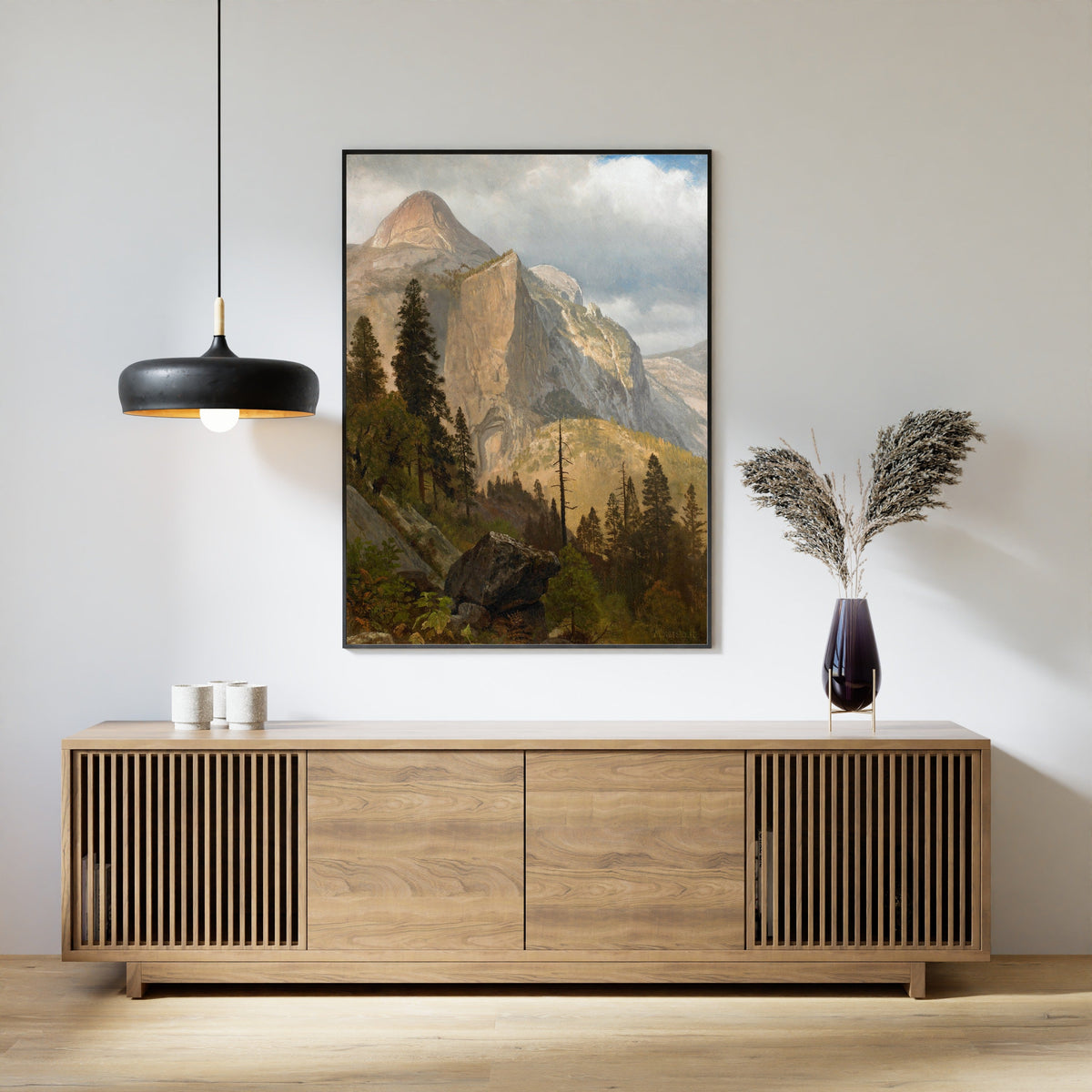 Albert Bierstadt — North Dome, Yosemite Valley | Landscape Fine Art Print - 9ArtPrints