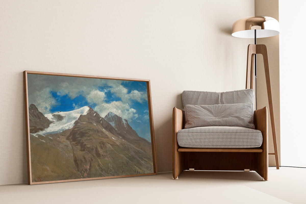 Albert Bierstadt — Peaks in the Rockies | Landscape Fine Art Print - 9ArtPrints