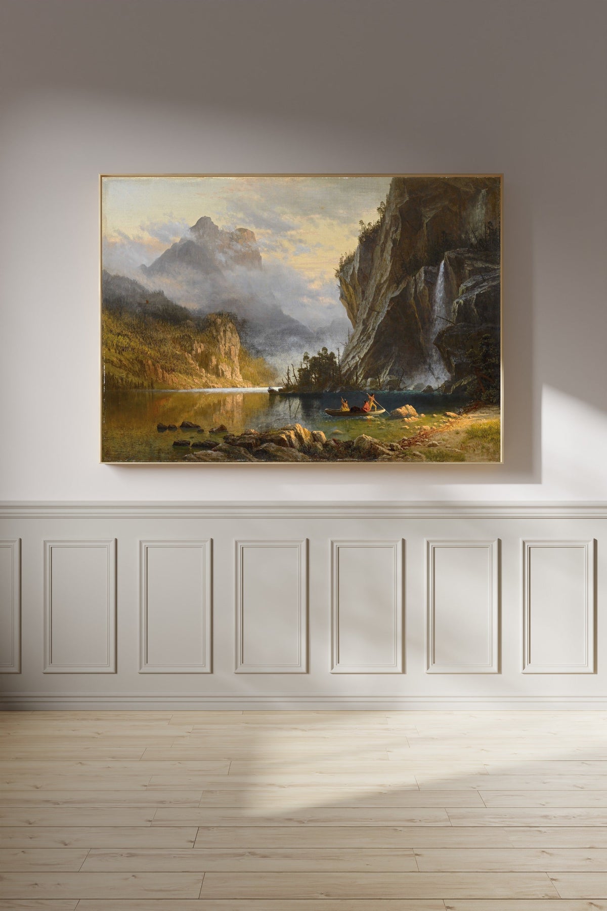 Albert Bierstadt — Spear Fishing | Landscape Fine Art Print - 9ArtPrints