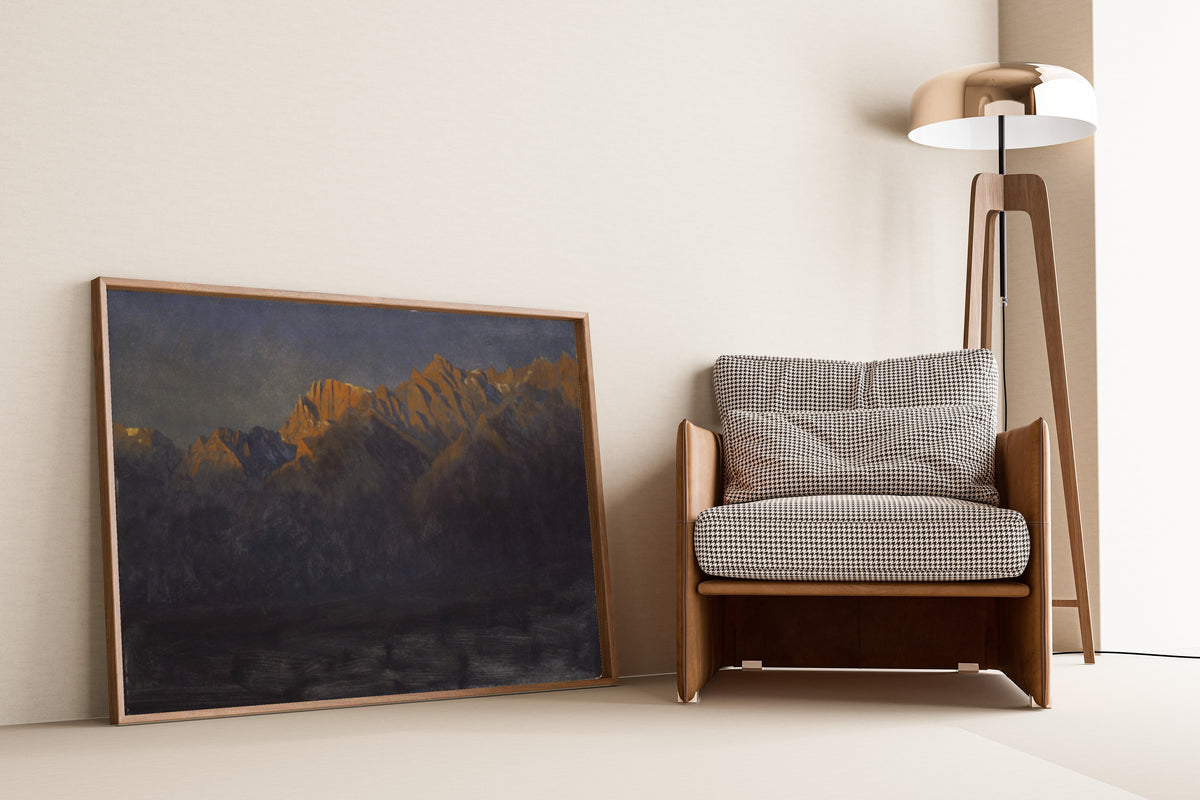 Albert Bierstadt — Sunrise in the Sierras | Landscape Fine Art Print - 9ArtPrints