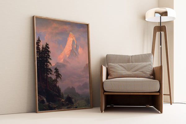 Albert Bierstadt — Sunrise on the Matterhorn | Landscape Fine Art Print