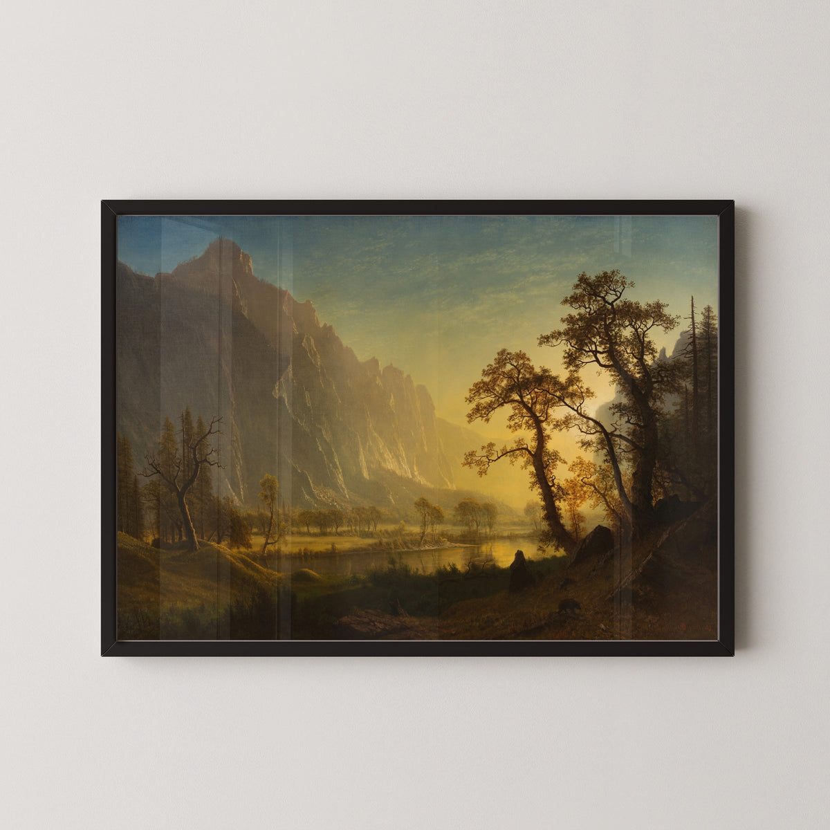 Albert Bierstadt — Sunrise, Yosemite Valley | Landscape Fine Art Print - 9ArtPrints