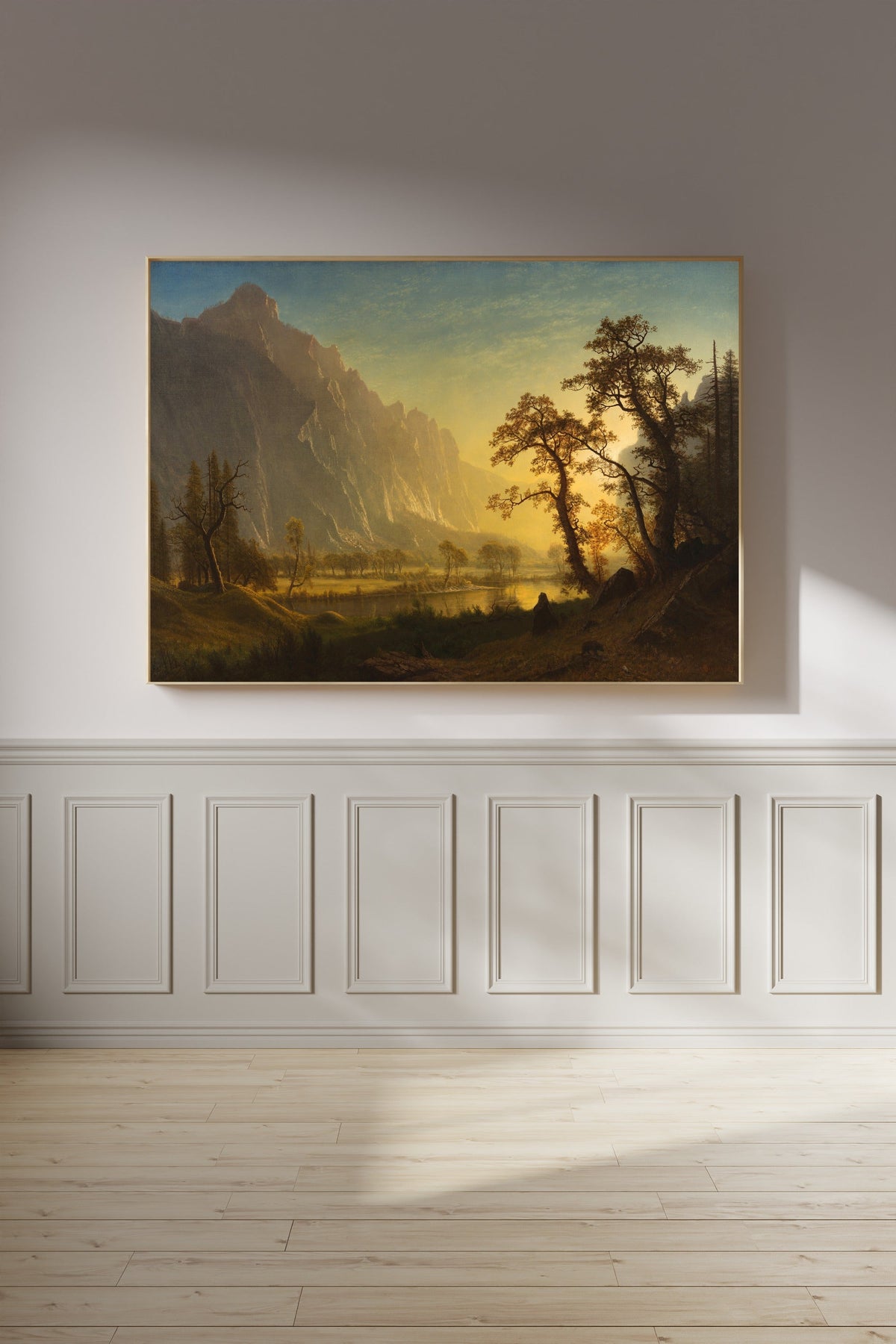 Albert Bierstadt — Sunrise, Yosemite Valley | Landscape Fine Art Print - 9ArtPrints