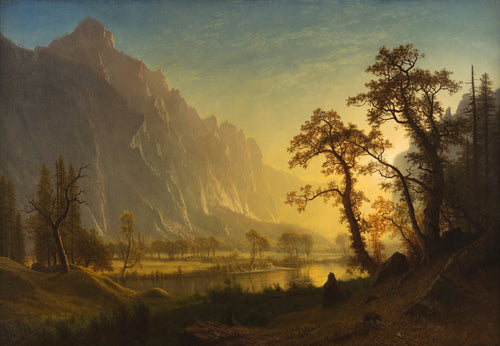 Albert Bierstadt — Sunrise, Yosemite Valley | Landscape Fine Art Print - 9ArtPrints