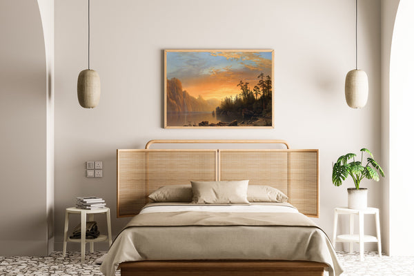 Albert Bierstadt — Sunset in California | Landscape Fine Art Print