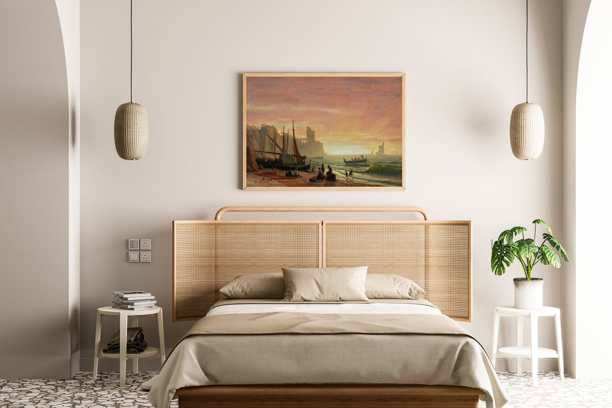 Albert Bierstadt — The Fishing Fleet | Landscape Fine Art Print - 9ArtPrints