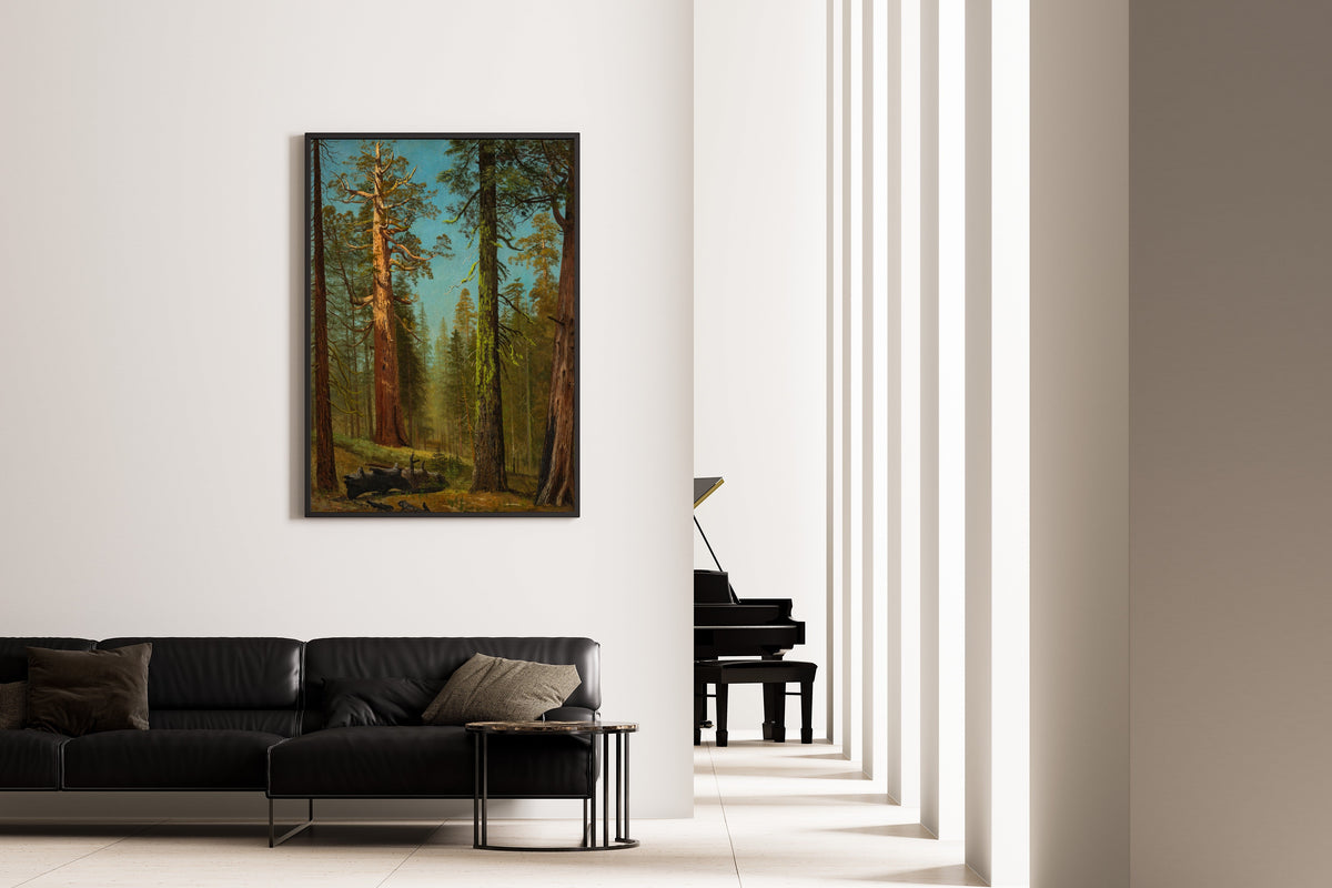 Albert Bierstadt — The Grizzly Giant Sequoia, Mariposa Grove, California | Landscape Fine Art Print - 9ArtPrints