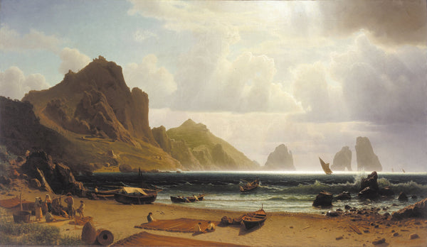Albert Bierstadt — The Marina Piccola, Capri | Landscape Fine Art Print
