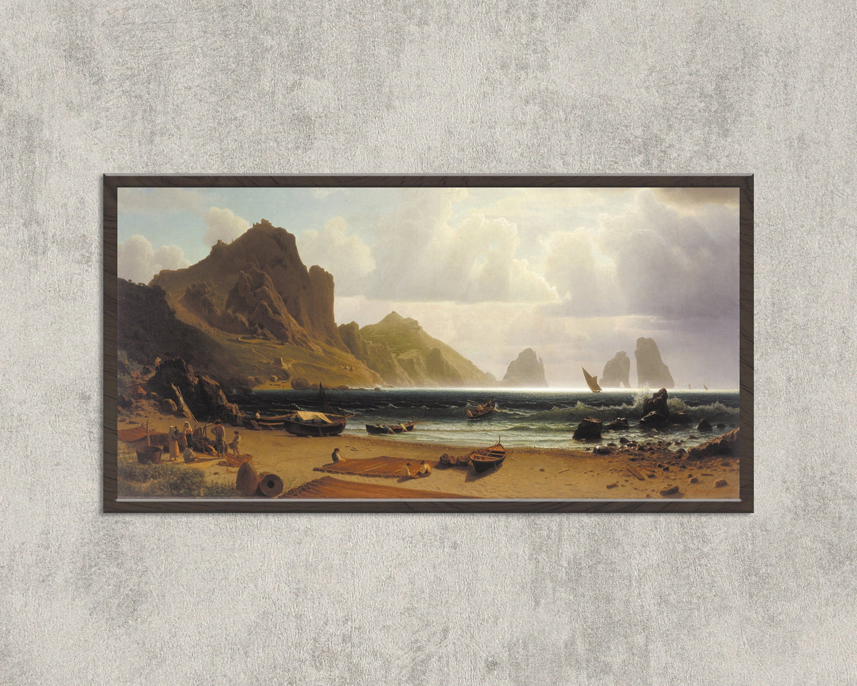 Albert Bierstadt — The Marina Piccola, Capri | Landscape Fine Art Print - 9ArtPrints