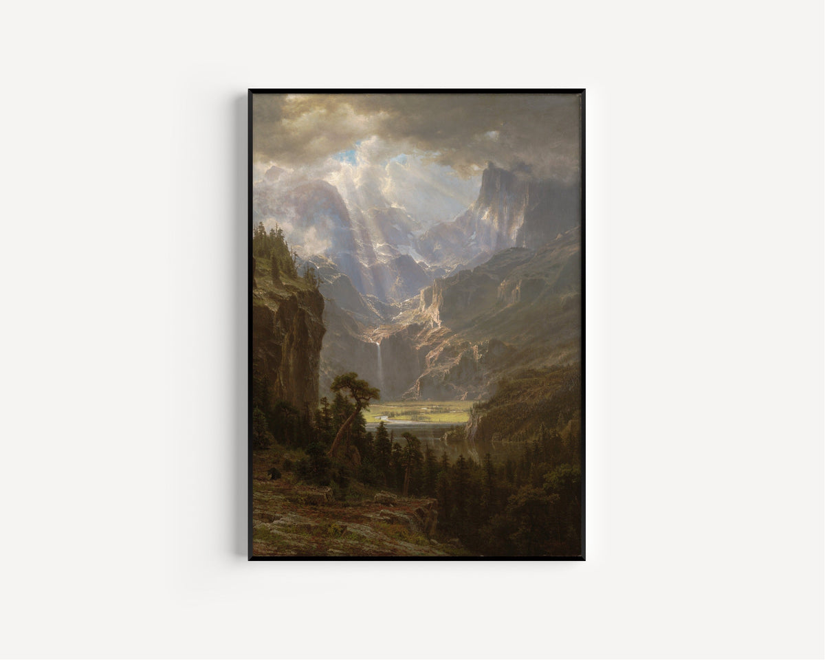 Albert Bierstadt — The Rocky Mountains, Lander's Peak (Alternate Version) | Landscape Fine Art Print - 9ArtPrints