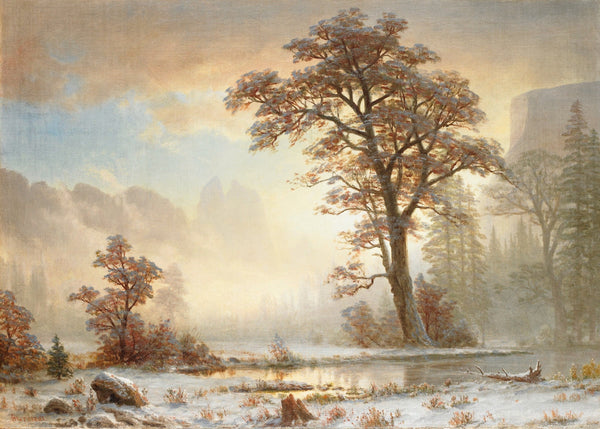 Albert Bierstadt — Valley of the Yosemite — First Snowfall of the Year | Landscape Fine Art Print
