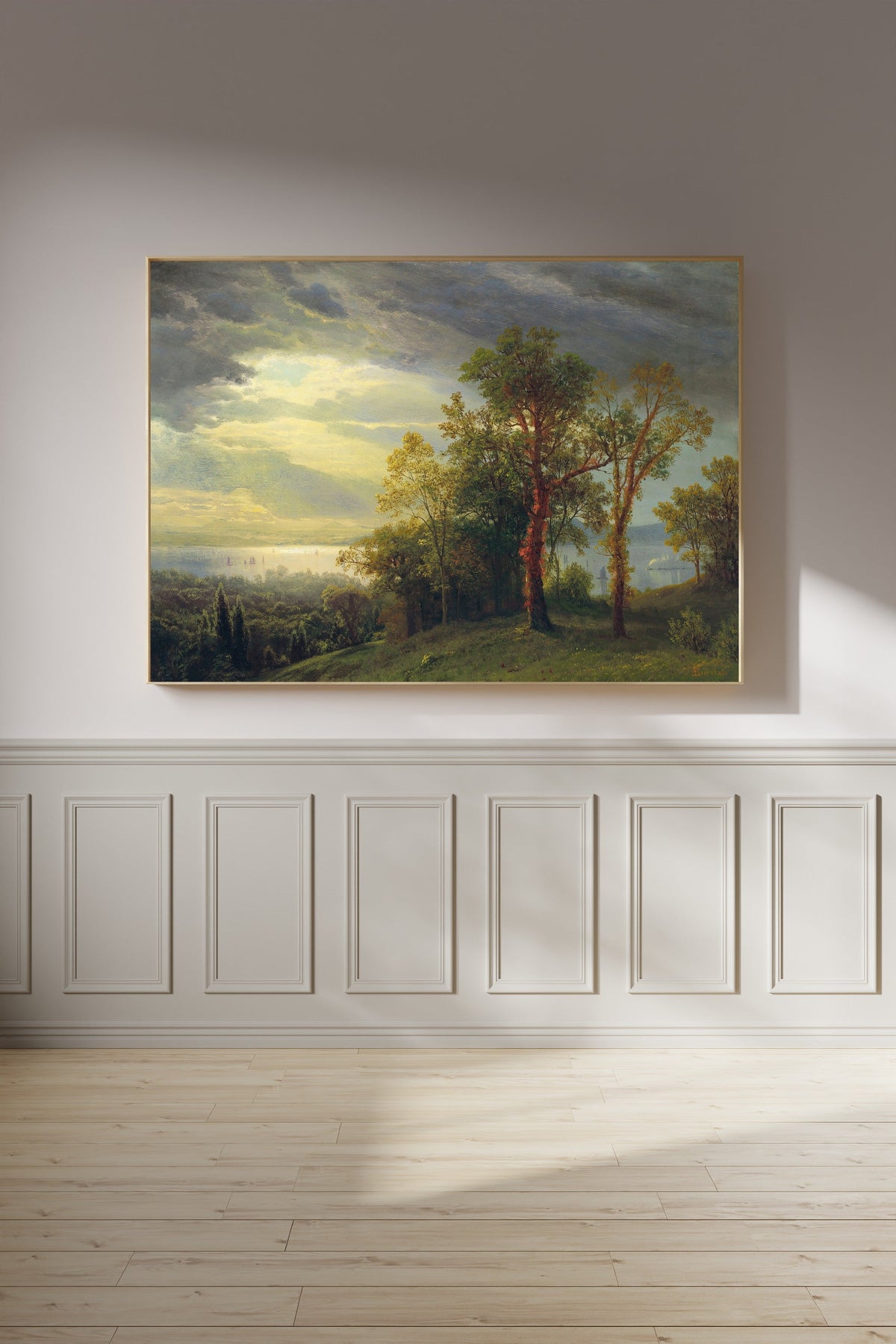 Albert Bierstadt — View on the Hudson | Landscape Fine Art Print - 9ArtPrints