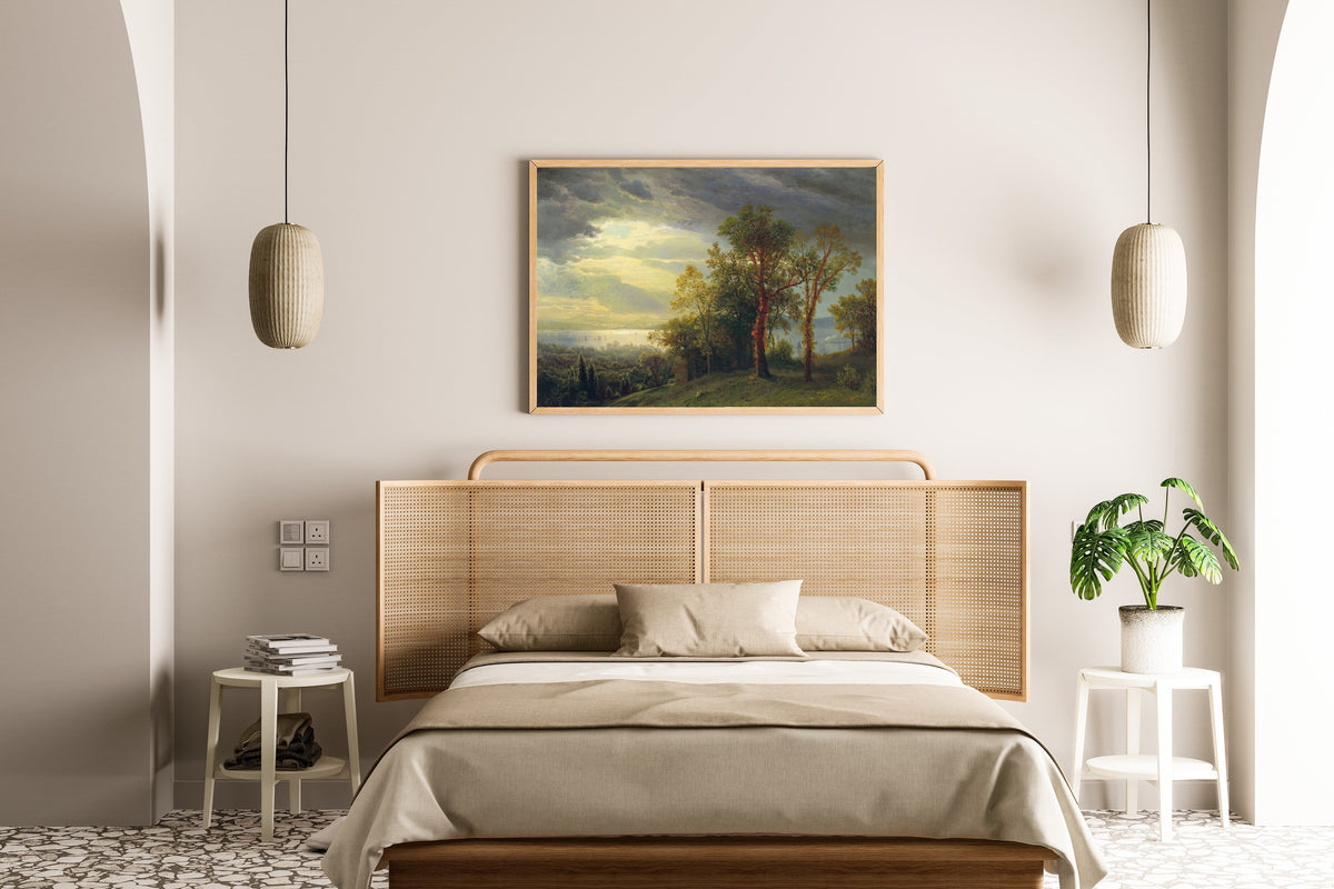 Albert Bierstadt — View on the Hudson | Landscape Fine Art Print - 9ArtPrints