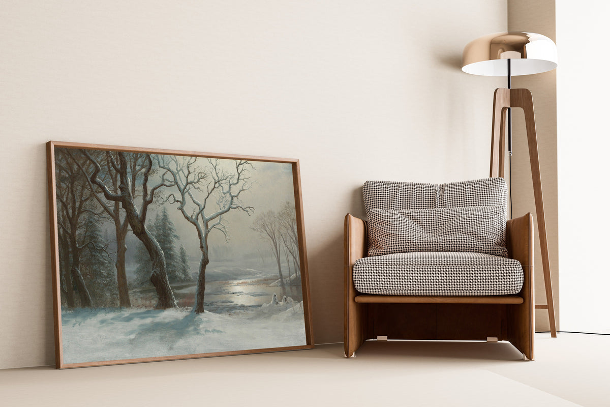 Albert Bierstadt — Winter in Yosemite | Landscape Fine Art Print - 9ArtPrints