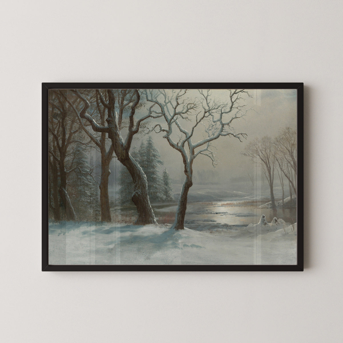 Albert Bierstadt — Winter in Yosemite | Landscape Fine Art Print - 9ArtPrints
