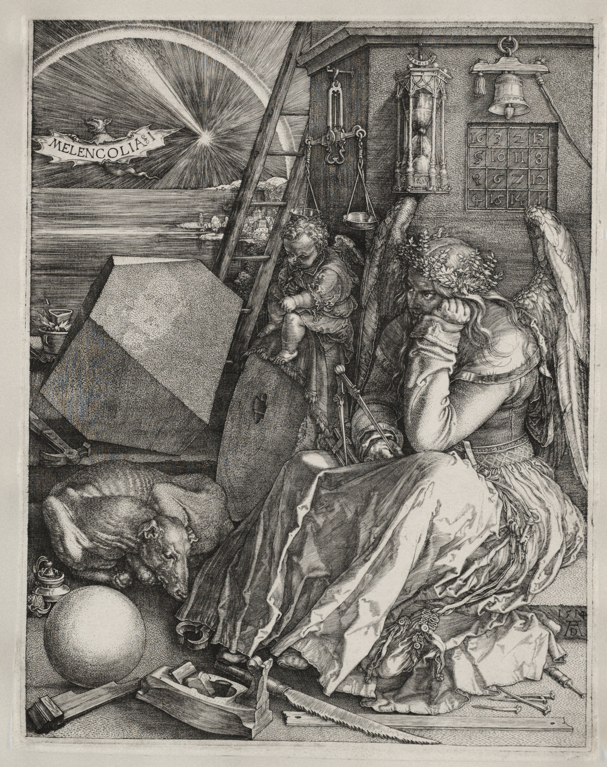 Albrecht Dürer — Melencolia I | Engraving Print