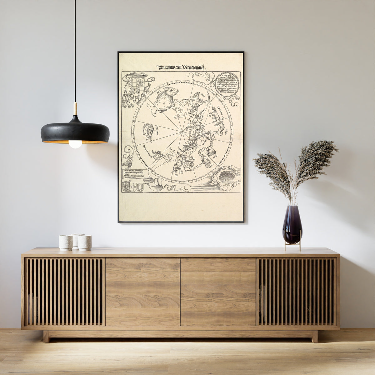 Albrecht Dürer — The Celestial Globe-Southern Hemisphere | Woodcut Print