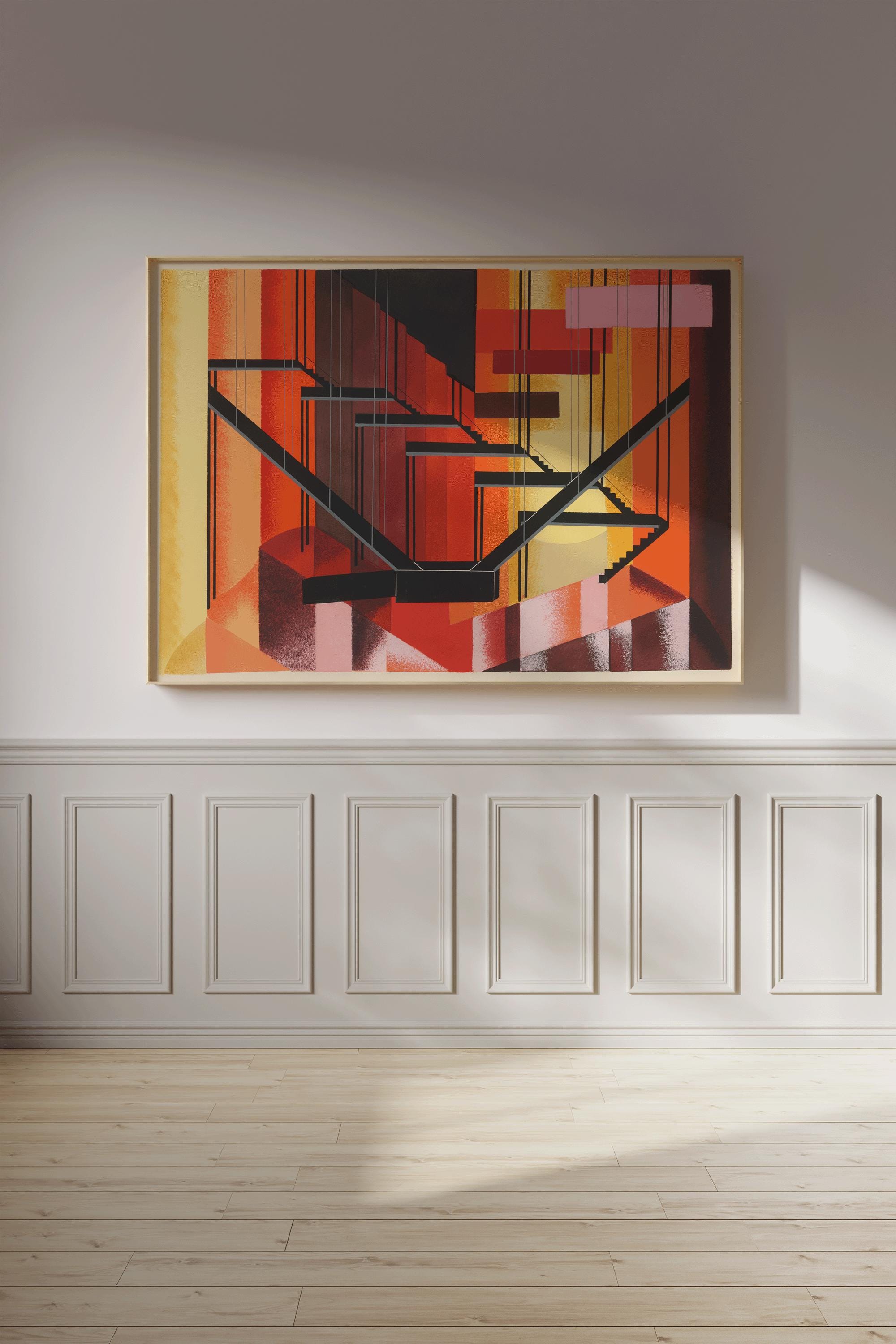 Alexandra Exter - Maquettees de Theatre 13 | Bauhaus - Inspired Abstract Art | Bold Modernist Wall Decor available handframed or unframed - 9ArtPrints