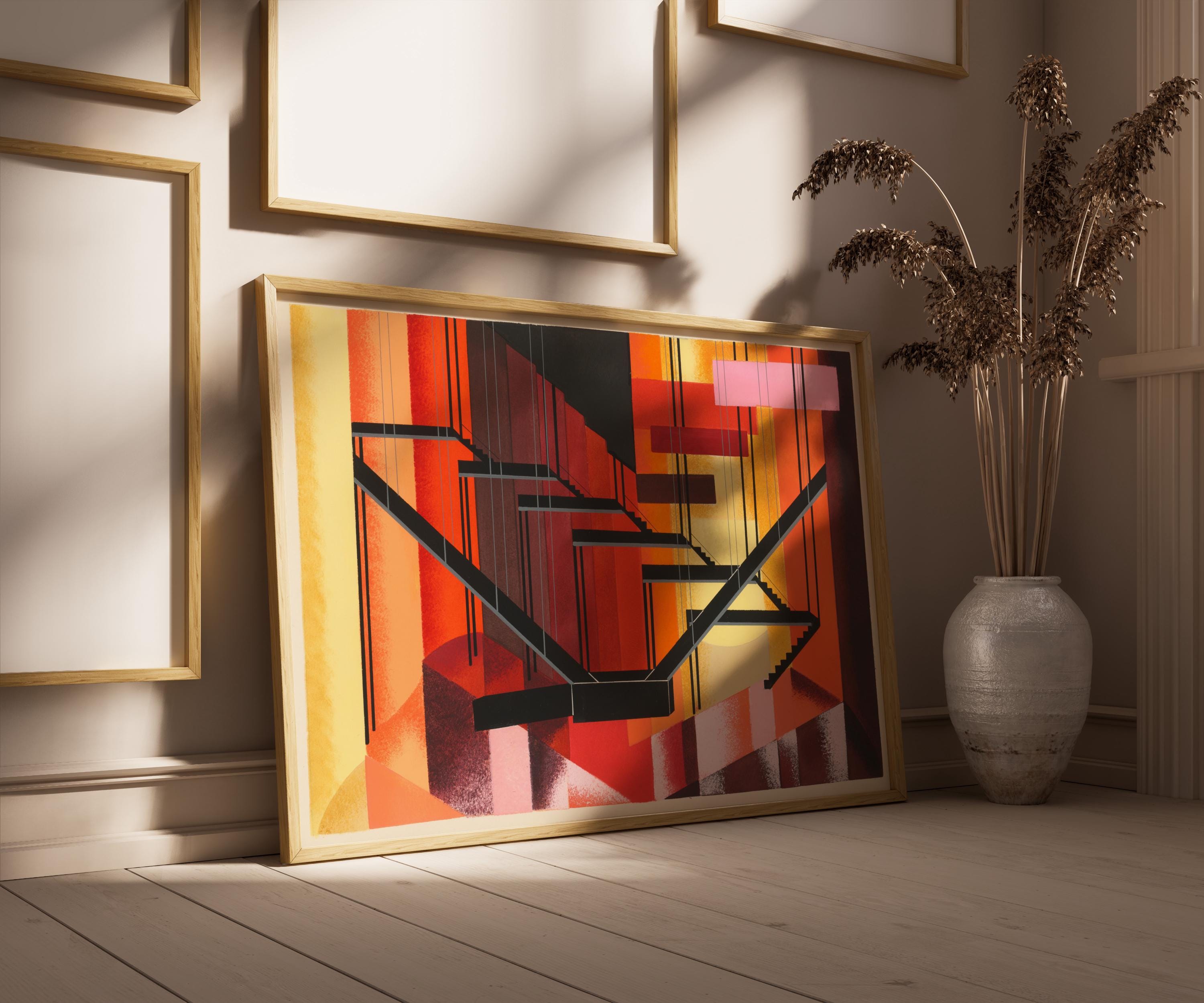 Alexandra Exter - Maquettees de Theatre 13 | Bauhaus - Inspired Abstract Art | Bold Modernist Wall Decor available handframed or unframed - 9ArtPrints