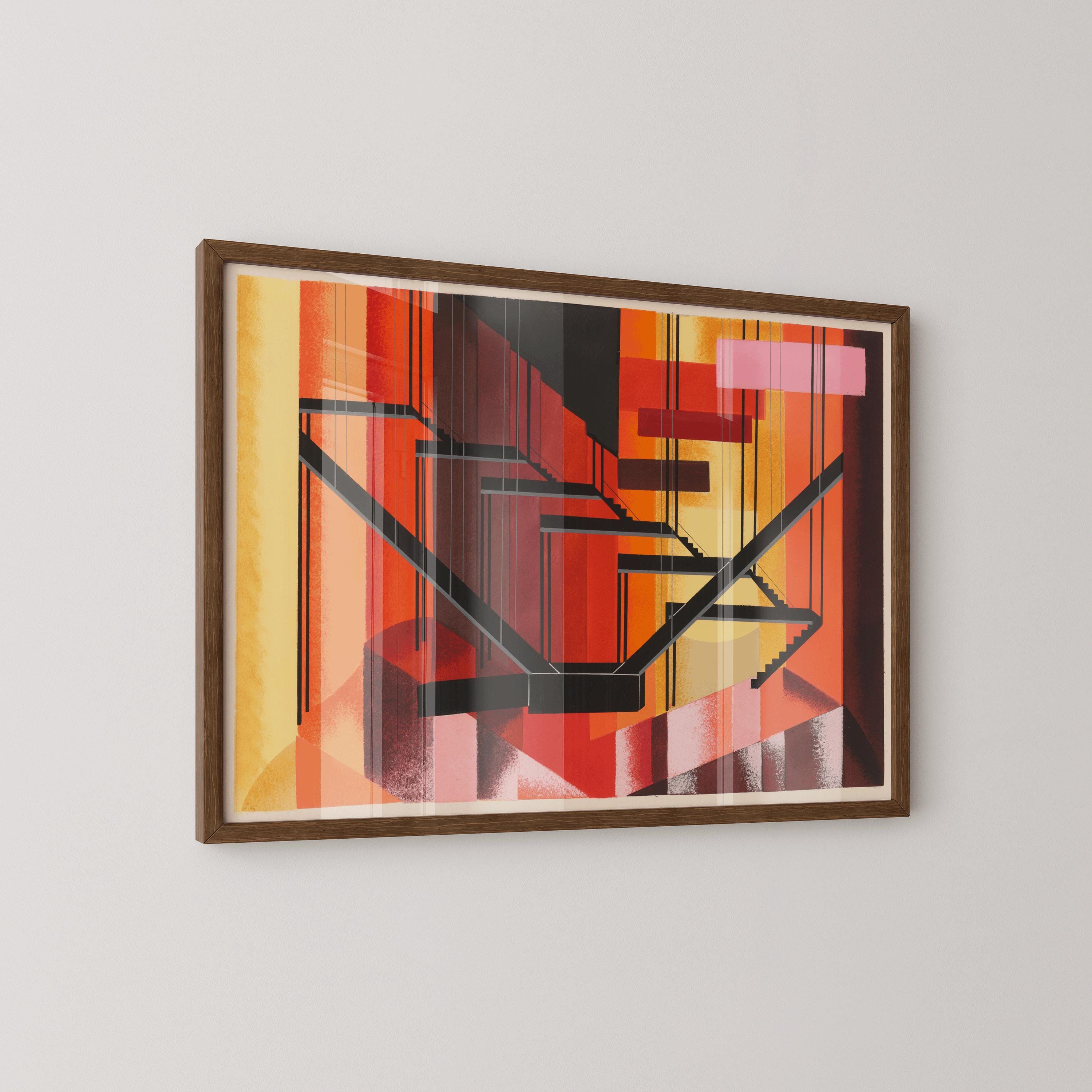 Alexandra Exter - Maquettees de Theatre 13 | Bauhaus - Inspired Abstract Art | Bold Modernist Wall Decor available handframed or unframed - 9ArtPrints