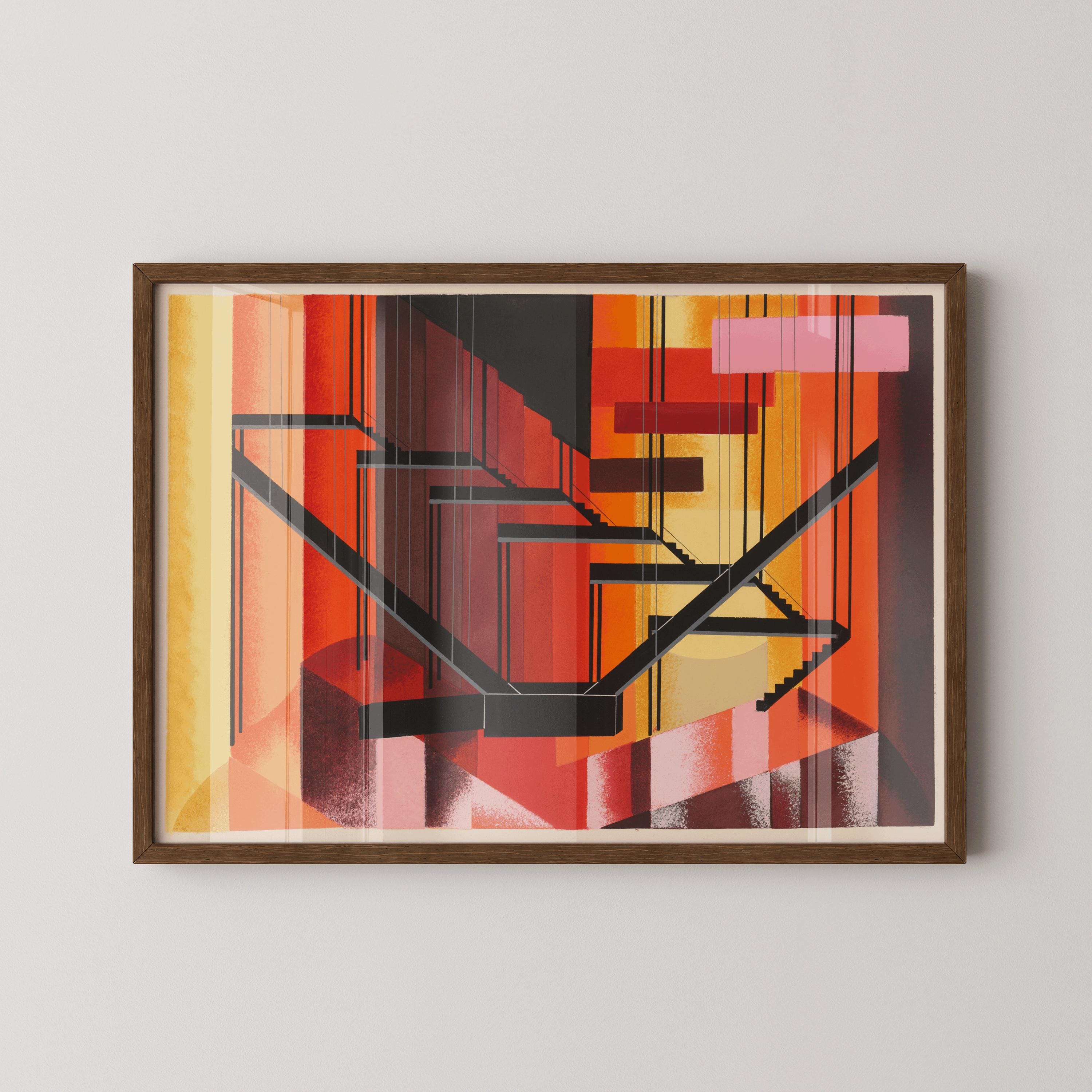 Alexandra Exter - Maquettees de Theatre 13 | Bauhaus - Inspired Abstract Art | Bold Modernist Wall Decor available handframed or unframed - 9ArtPrints